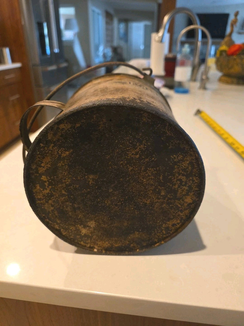 Vintage Illinois Central Railroad ICRR Galvanized Steel Mini Oil Can Train
