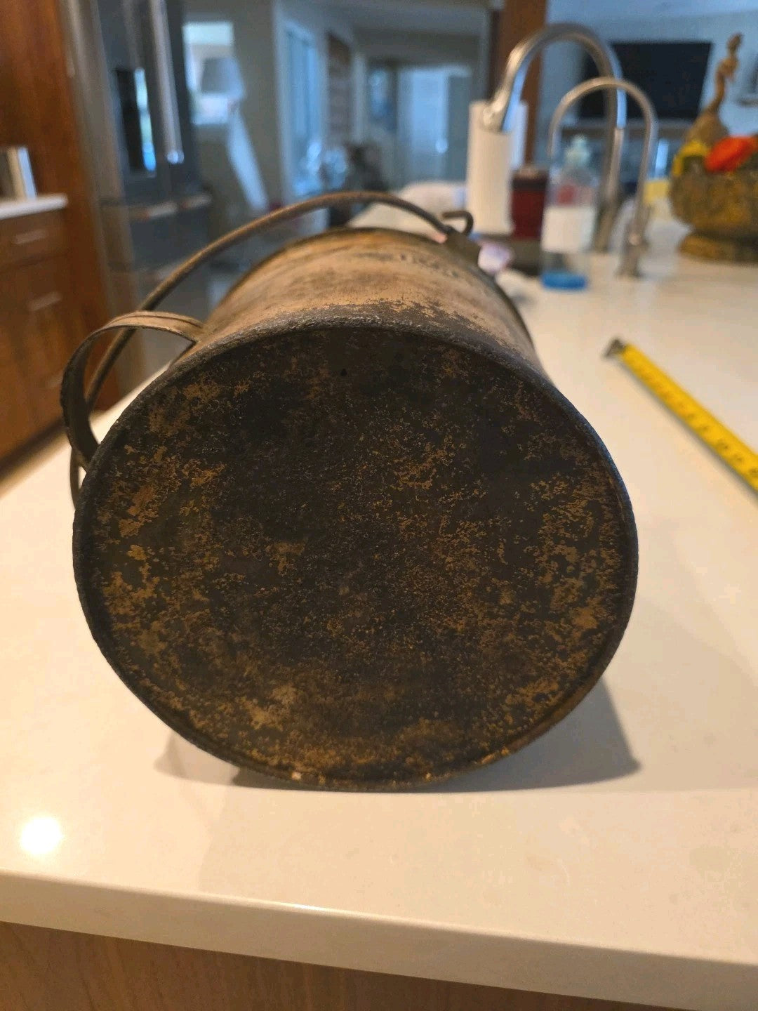 Vintage Illinois Central Railroad ICRR Galvanized Steel Mini Oil Can Train