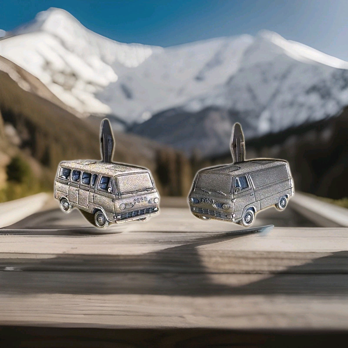 1960's Ford Econoline Vans Vintage Cuff Links classic car