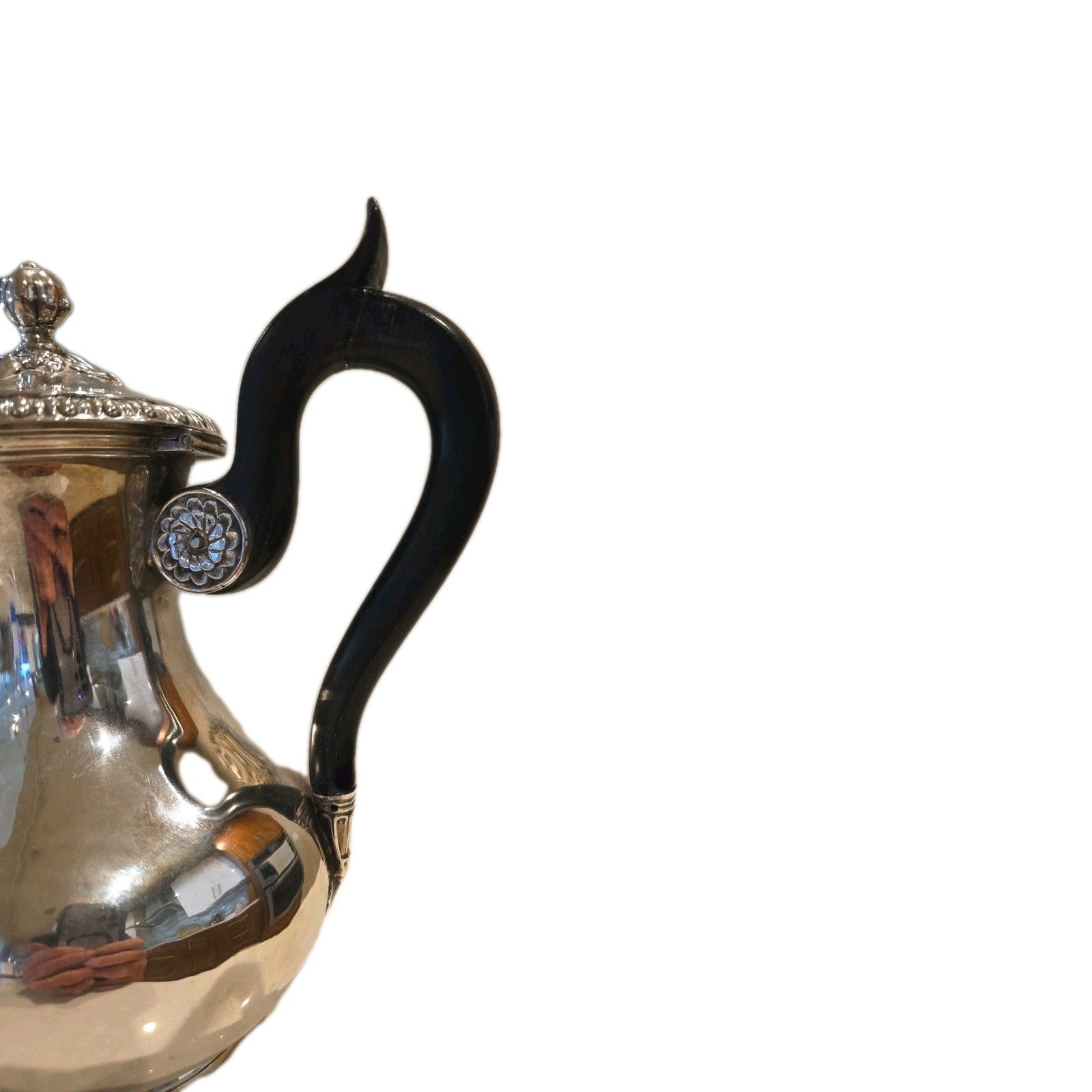 Martial Fray French .950 Silver Tea Pot Hand Chased 1875-91