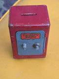 VINTAGE ADVERTISING MARX TOY "THRIFT DIAL SAFE BANK " COMBINATION  LOCK