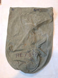Vintage Duffel Bag Vietnam Era 60s/70s Olive Green US Military Army Canvas Strap