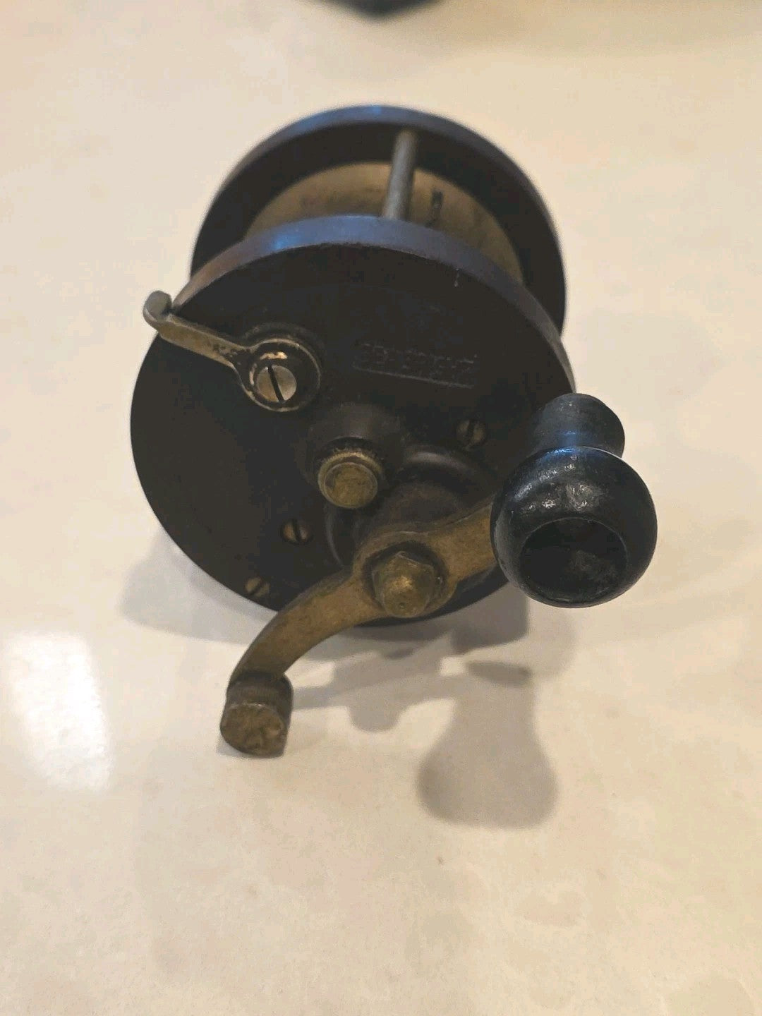 SEA BRIGHT FISHING REEL ANTIQUE OLD ABBEY & IMBRIE RARE 250 yds early1900's