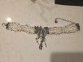 Vtg Sterling Mummy Necklace Choker MARY & DOUG HANCOCK Signed Freshwater Pearl