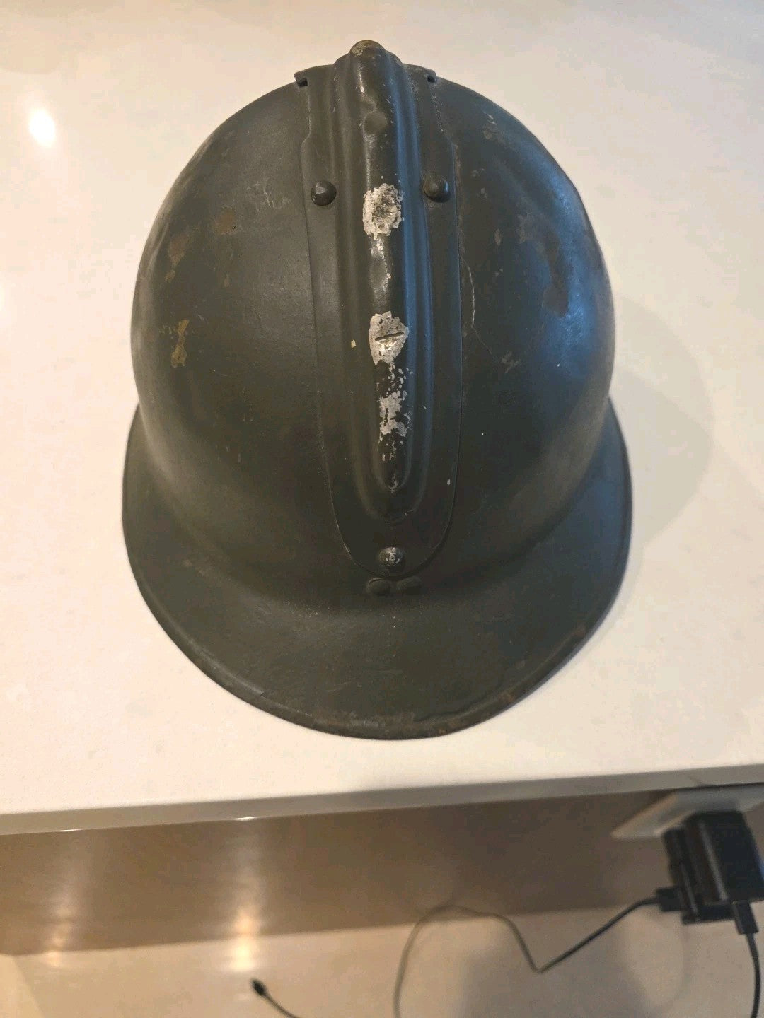 Belgian M1 Adrains World War II  Militray Combat Helmet