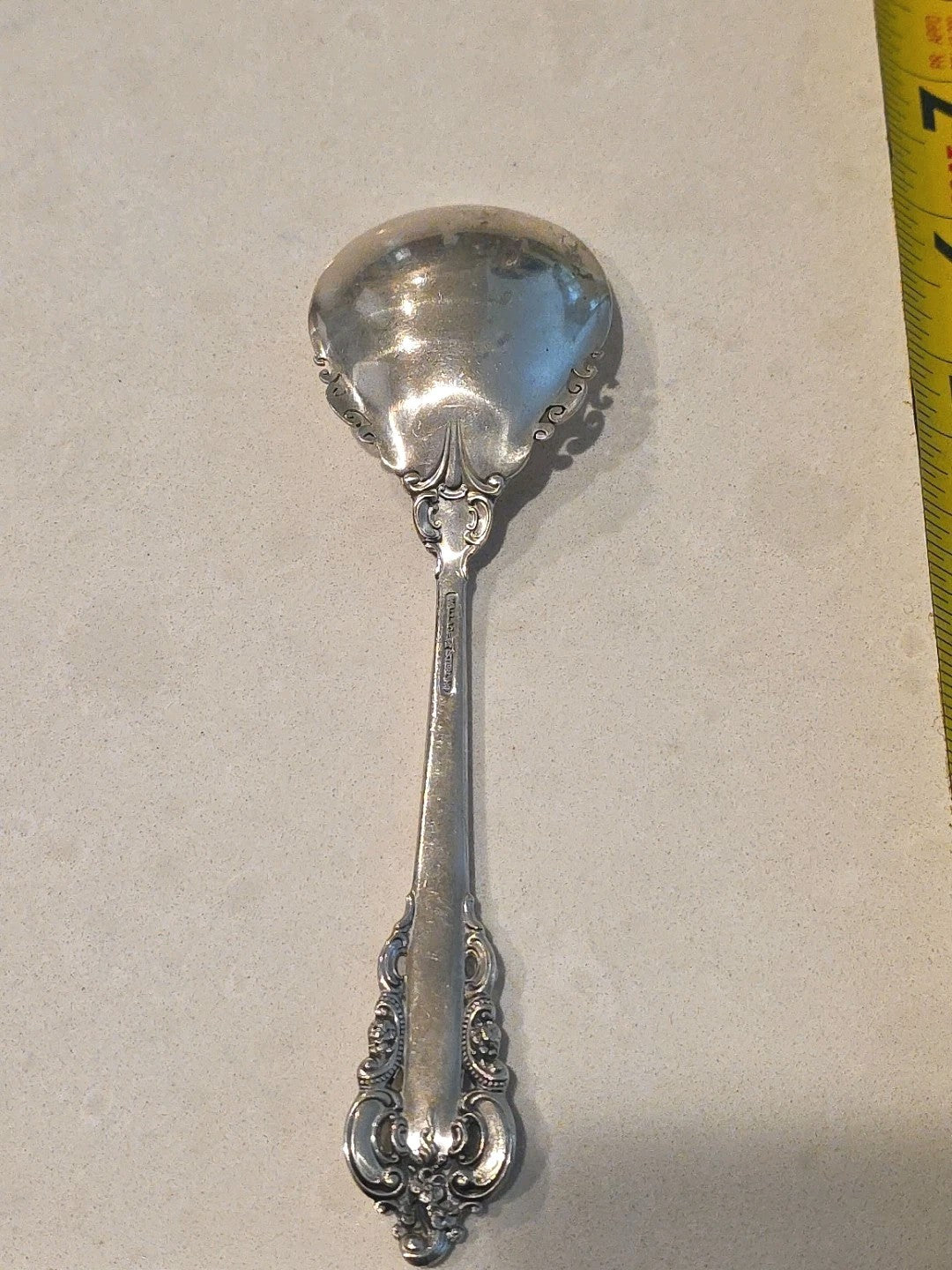 Wallace Grand Baroque Flatware Sugar Spoon 6 1/4" No Mono