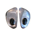 VTG Onyx Sterling Silver Earrings Angular Post Southwest Native American