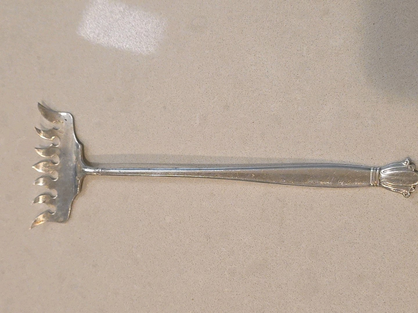 RARE JENNY LIND WEIDLICK STERLING SARDINE FORK AKA BACON FORK