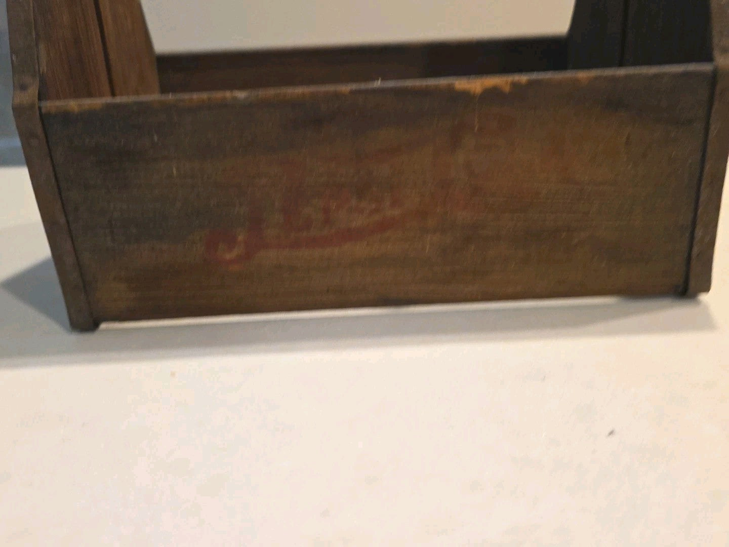Early Pepsi Cola Wooden Soda Bottle Carrier - Great Graphics!