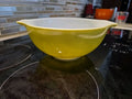 Vintage PYREX #443 Green nesting 8 3/4" MIXING BOWL 2.5 qt  Handle Ovenware USA