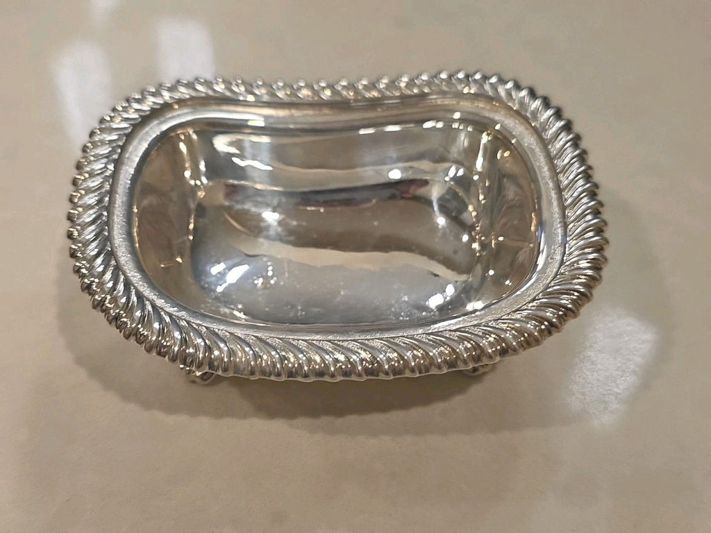Antique G.R. George Richmond Collins Silverplate Salt Bowl