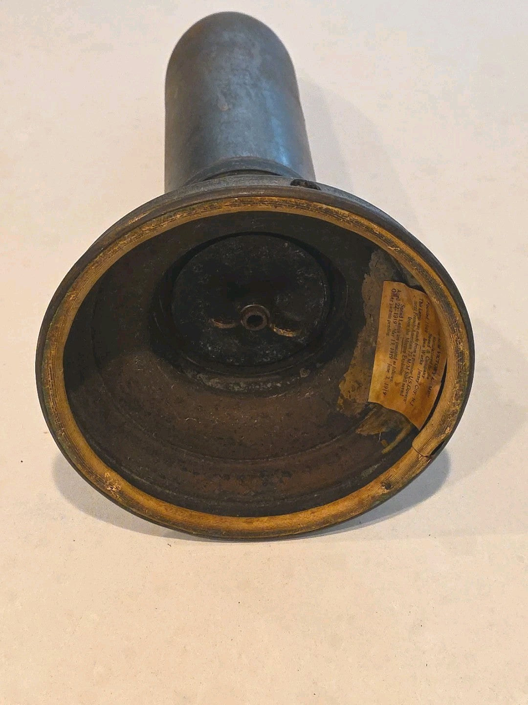 SNEAD & COMPANY 1918 WWI Victory Lamp 75MM Shell TRENCH ART
