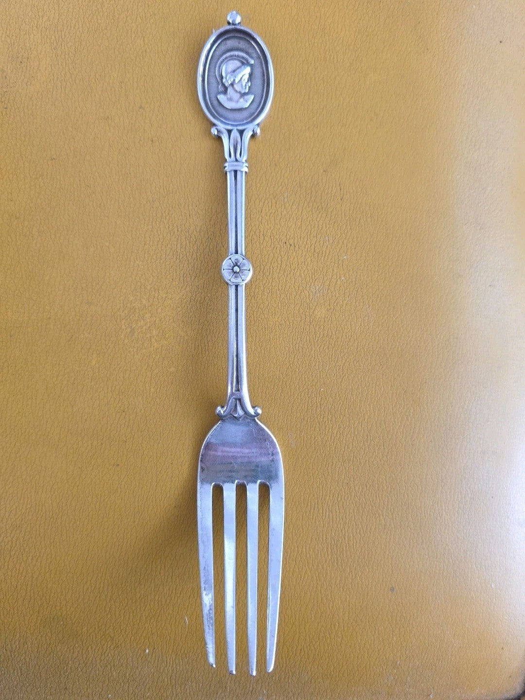 Medallion By Wendt For Ball Black Co.  Sterling Silver Dinner Fork 7 "