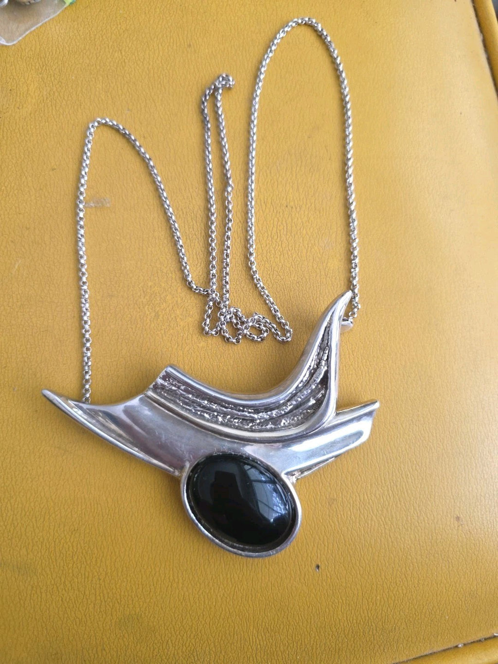 BAR-ON Nurit & Shashaan .925 Modernist Necklace, Pendant, or Brooch Pin