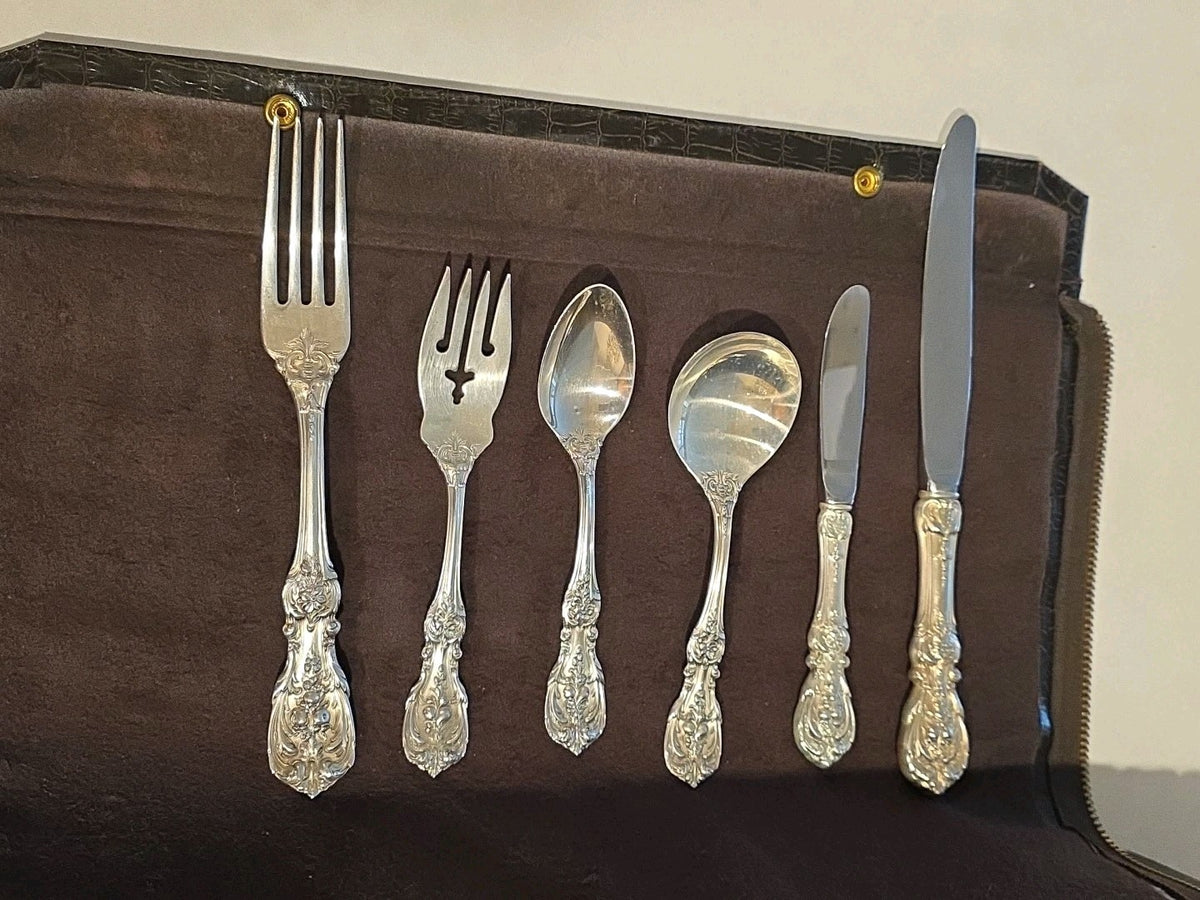 Antique Reed & Barton Francis I 93pcs Silverware 6-Pc Setting Service for 12