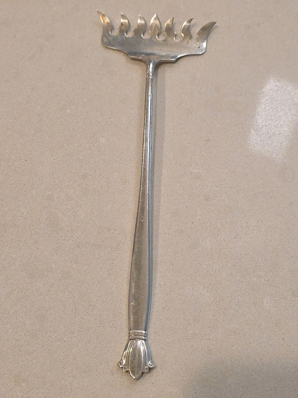 RARE JENNY LIND WEIDLICK STERLING SARDINE FORK AKA BACON FORK