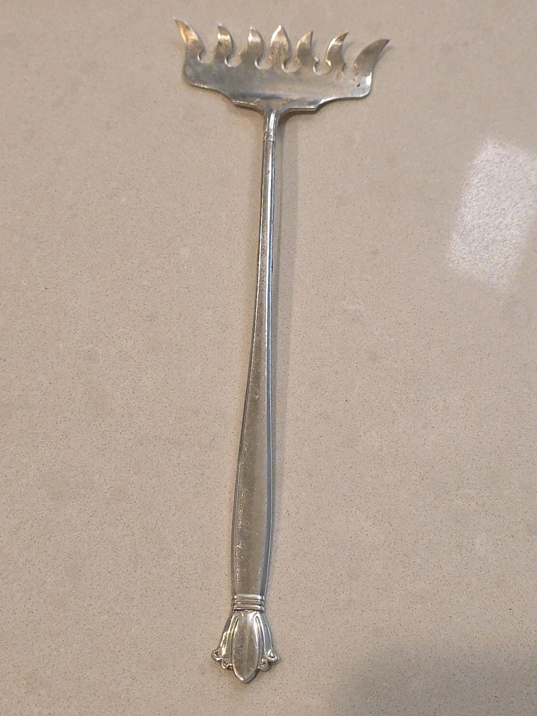 RARE JENNY LIND WEIDLICK STERLING SARDINE FORK AKA BACON FORK
