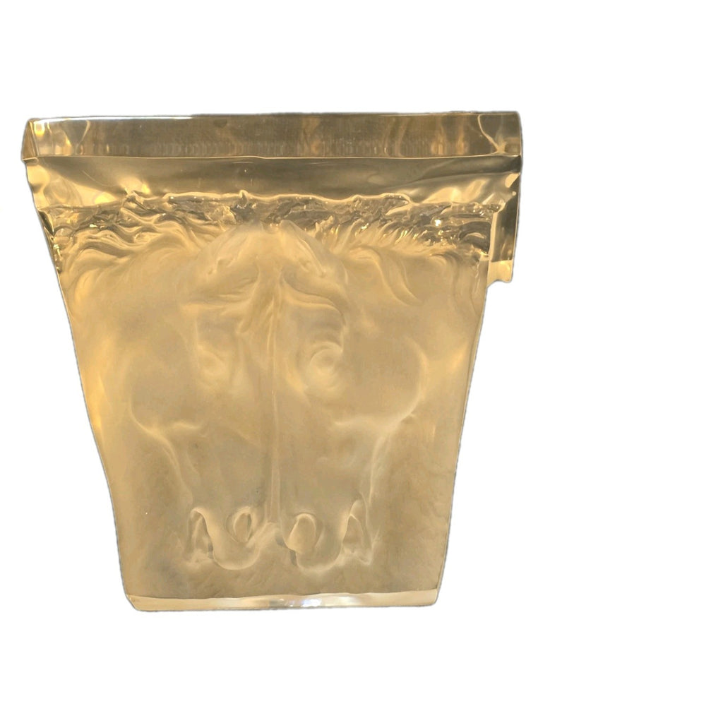Gorgeous Vintage Lucite Wall Sculpture Bracket, Sconce, Pair of Horses Heads