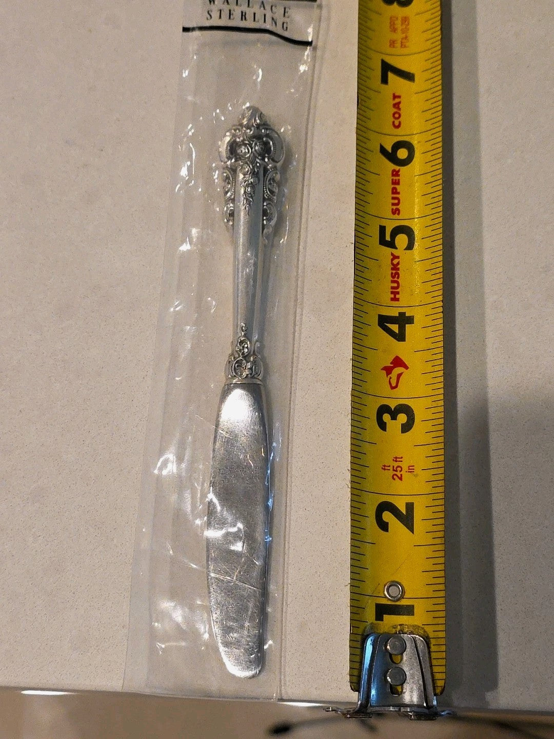WALLACE GRANDE BAROQUE Sterling Silver 6 1/4"  Butter Knife Spreader Sealed