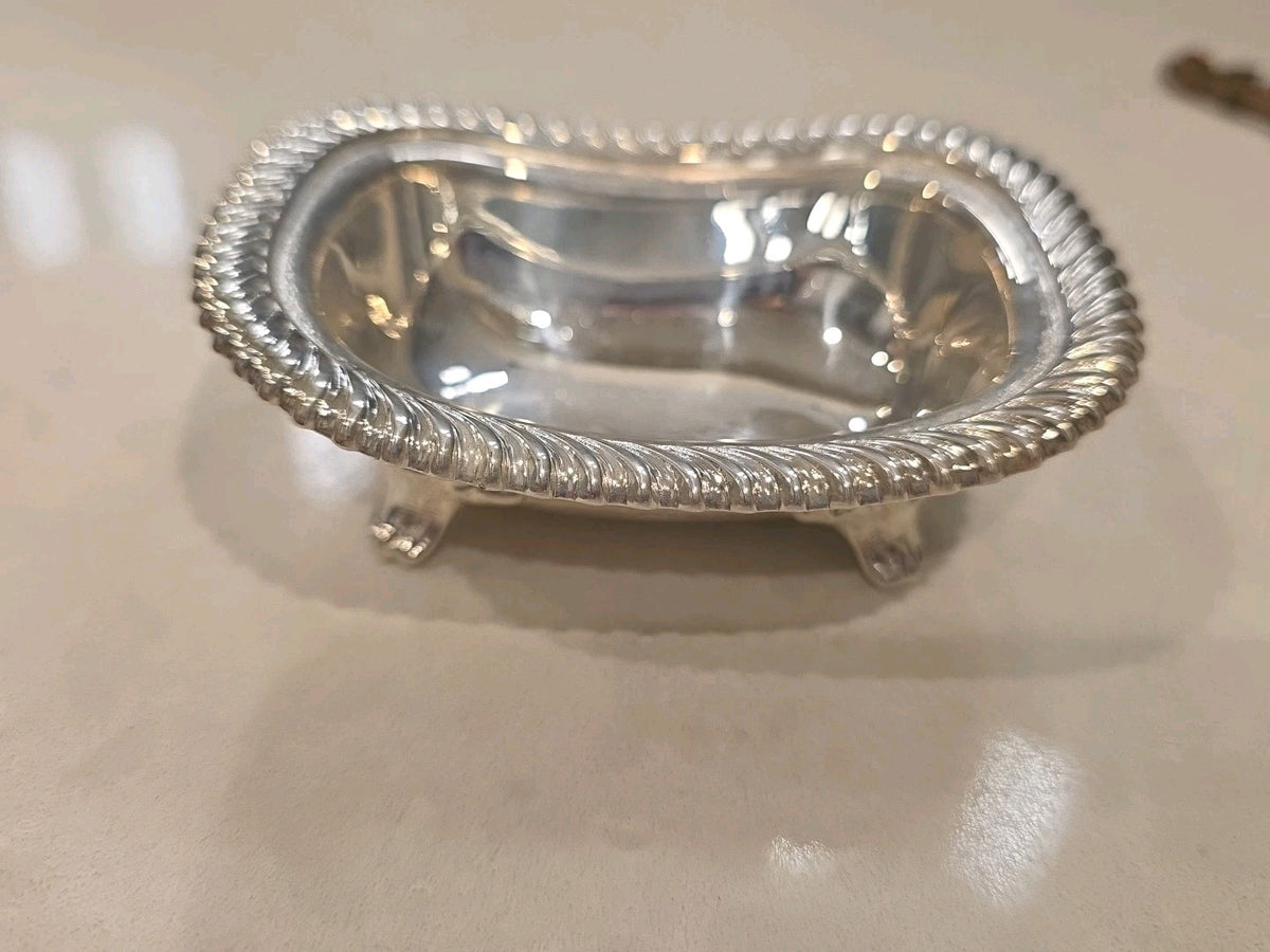 Antique G.R. George Richmond Collins Silverplate Salt Bowl