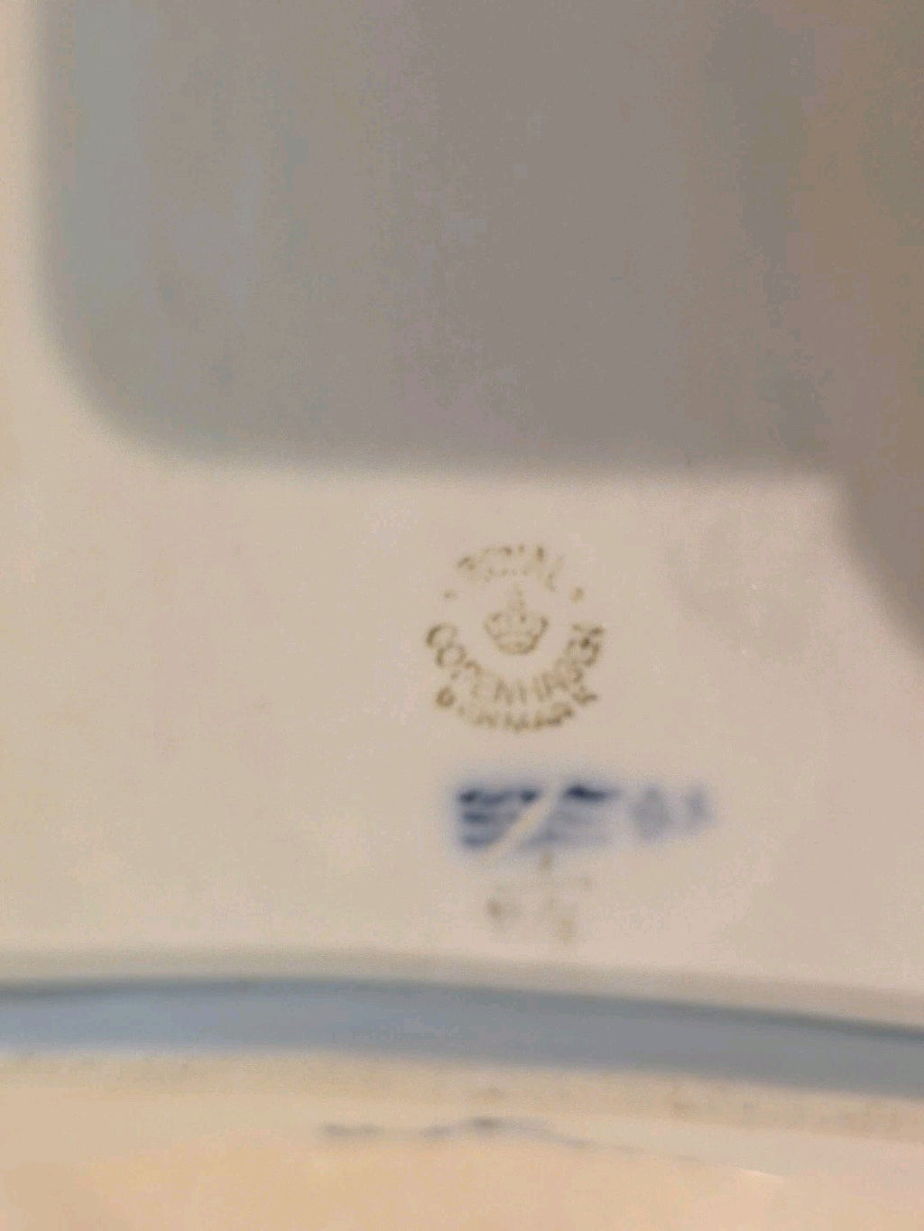 Royal Copenhagen Blue Fluted Half Lace Rectangular Tray Platter 716D  9 1/2"