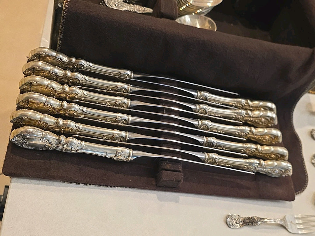 Antique Reed & Barton Francis I 93pcs Silverware 6-Pc Setting Service for 12