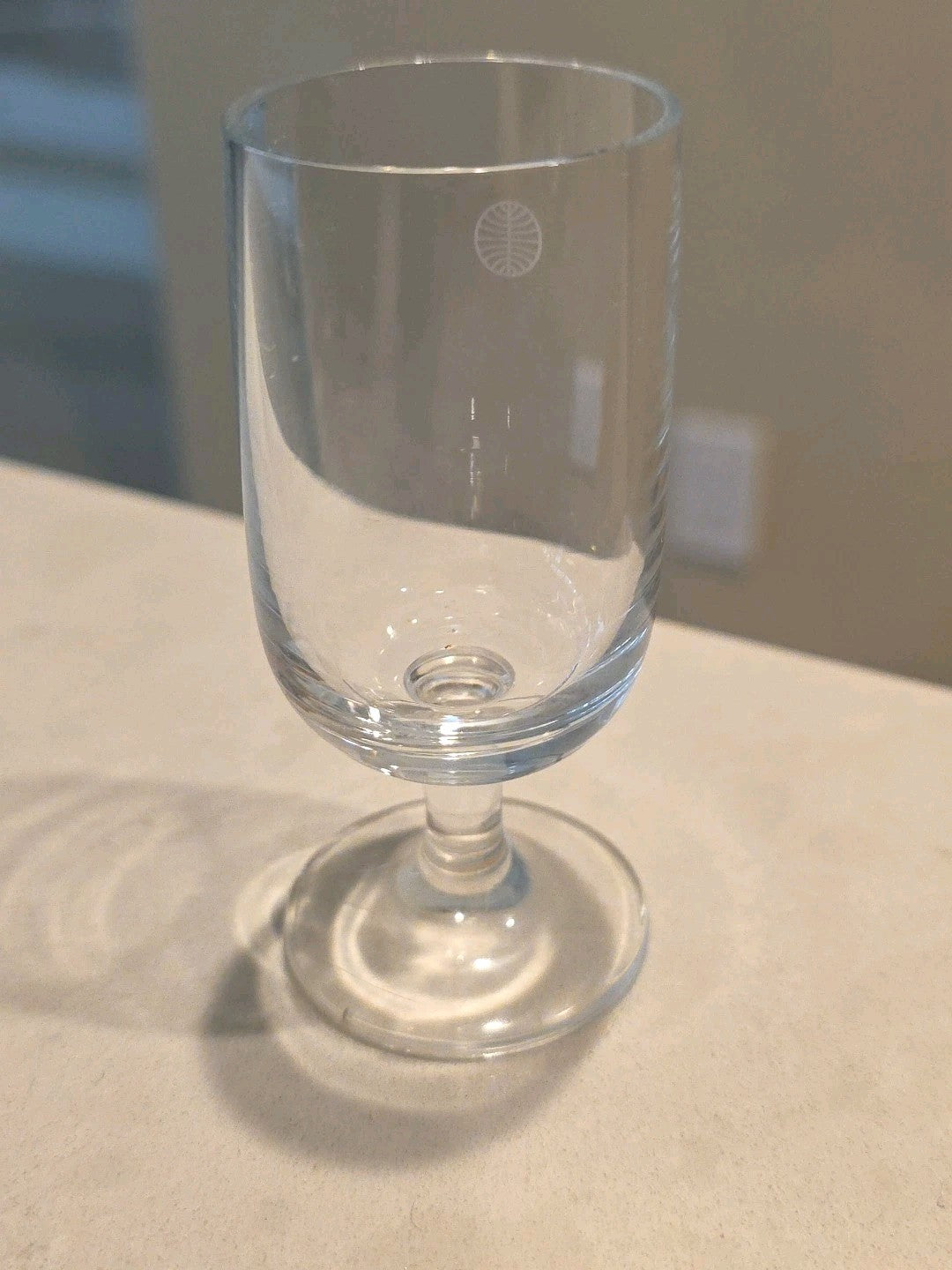 Pan Am Airlines Vintage 1980's First Class Service Flight 3 1/2" Cordial Glass