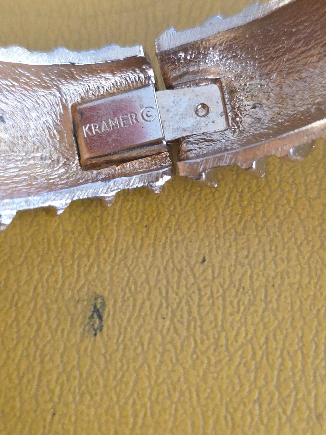 Vintage Mid-Century KRAMER Silver & Gold Bracelet