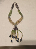 Heidi Daus Vintage Art Deco Style Asymmetrical Necklace