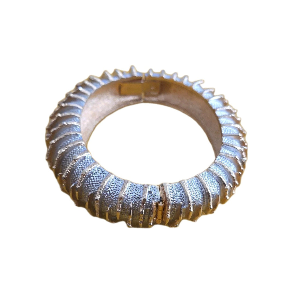 Vintage Mid-Century KRAMER Silver & Gold Bracelet