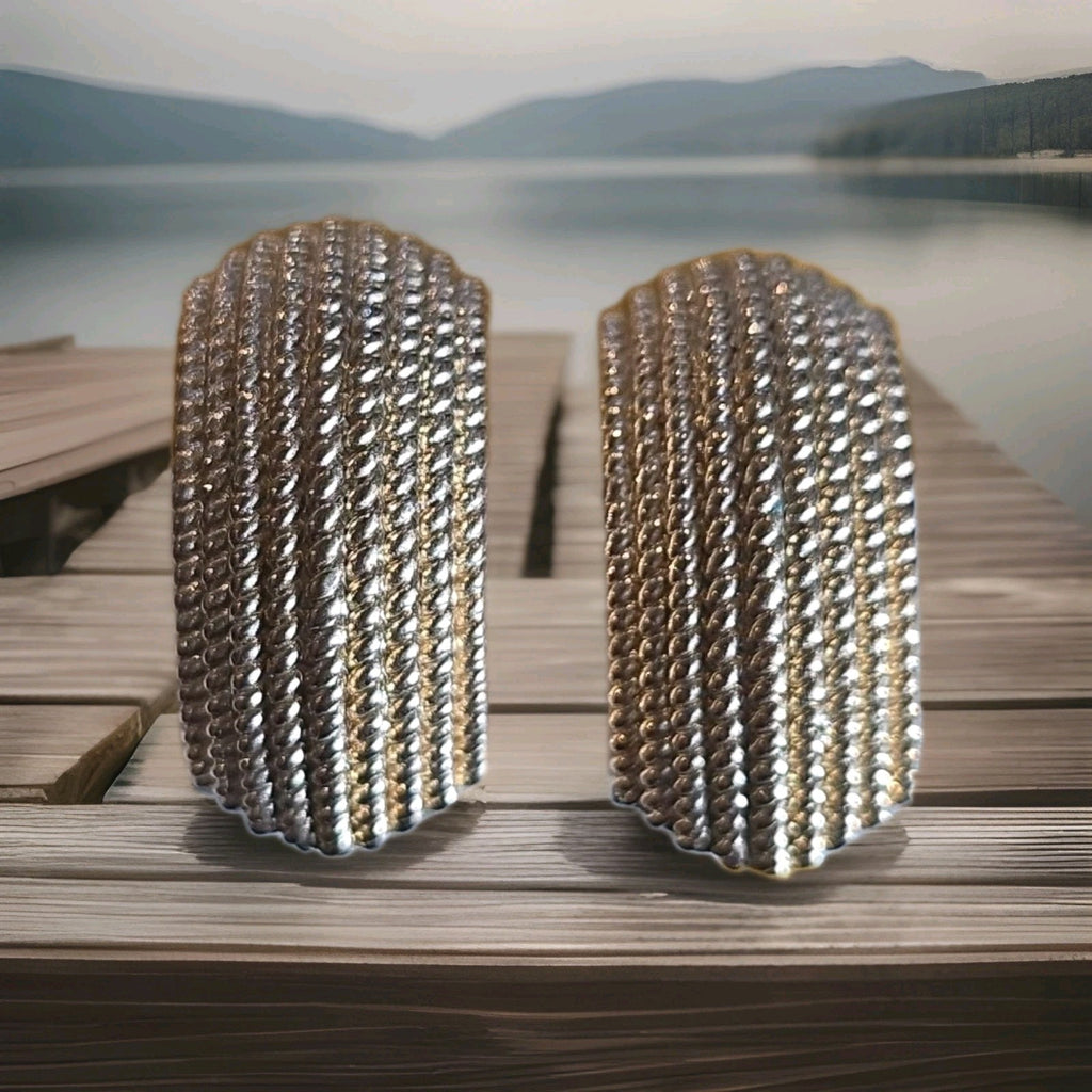 Somerset Mesh Hoops Clipon Earrings  Gift Love