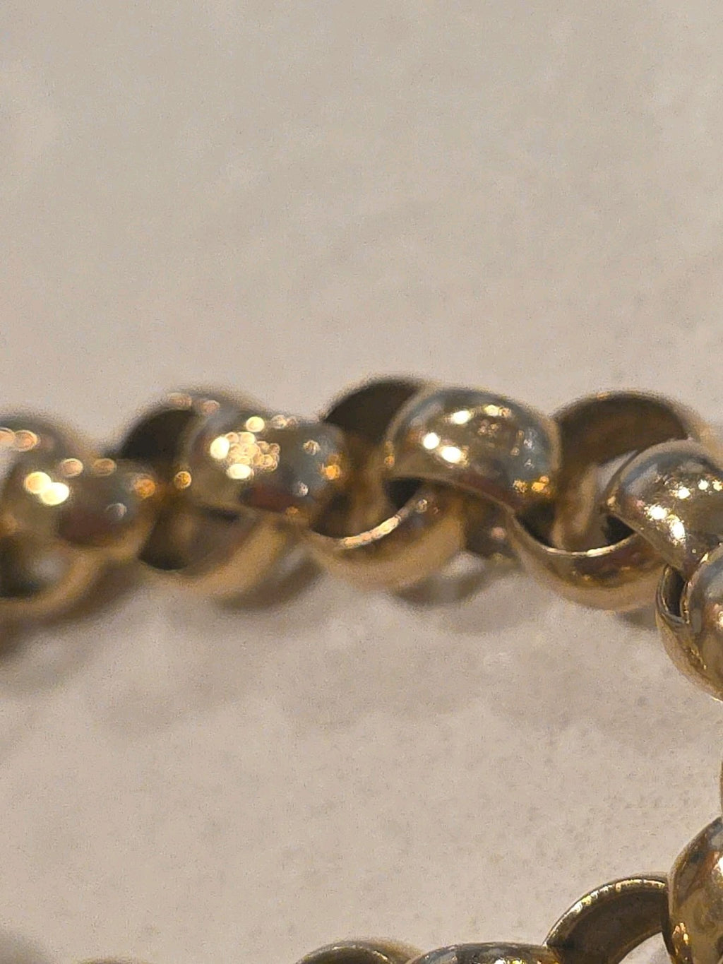 Vintage Victorian Era Rose Gold Heart Chunky Bracelet 9ct