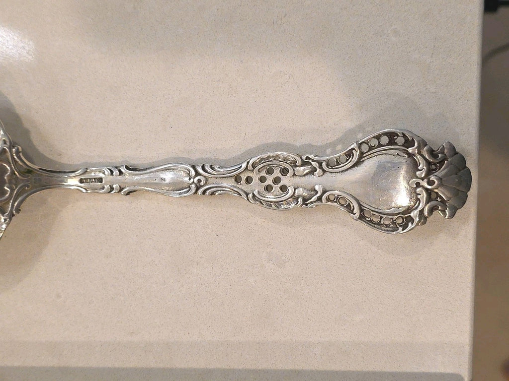 Regent by Durgin Sterling Silver Salad Spoon Pierced Bowl  9 5/8"