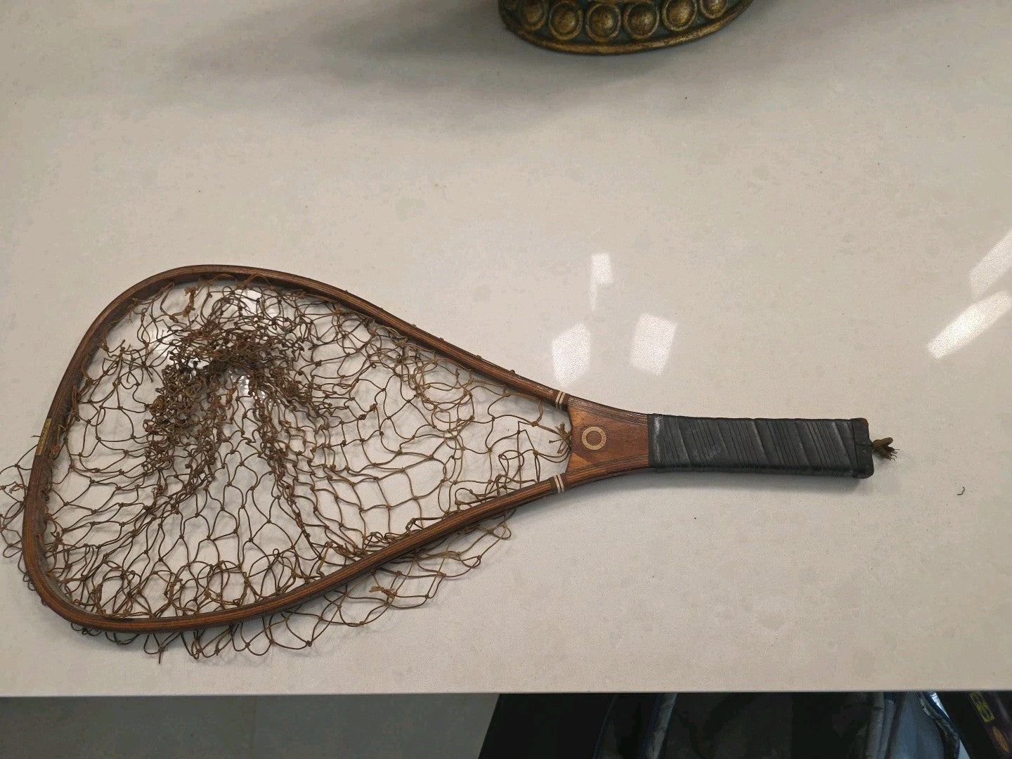 Vtg Cortland Line Co 5003-0 Wood Fishing Net