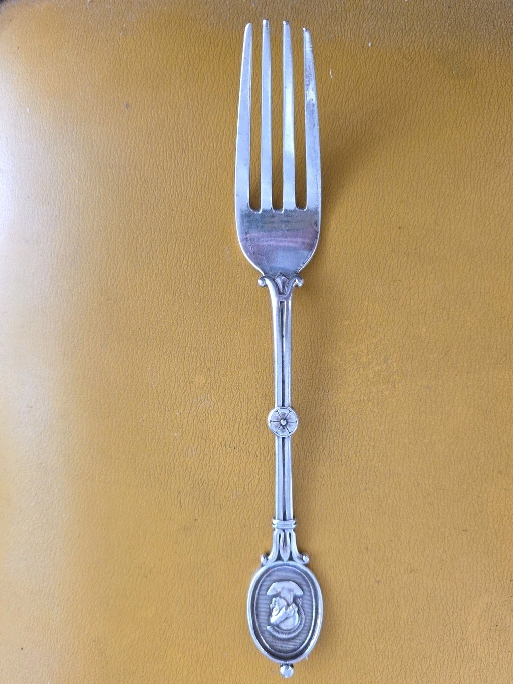 Medallion By Wendt For Ball Black Co.  Sterling Silver Dinner Fork 7 "