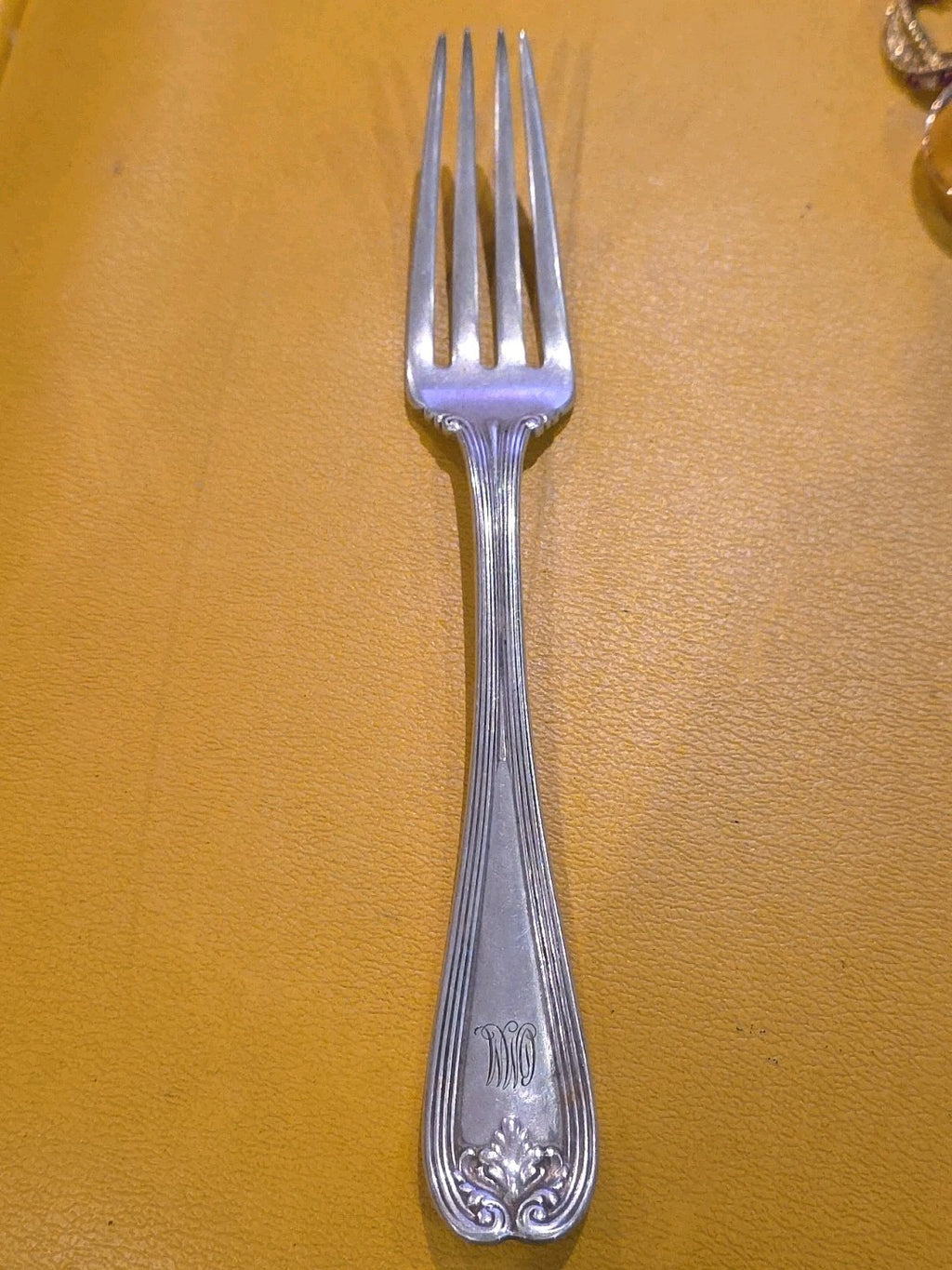 Colonial by Tiffany and Co Sterling Silver  Lunch/Dessert Fork Monogram