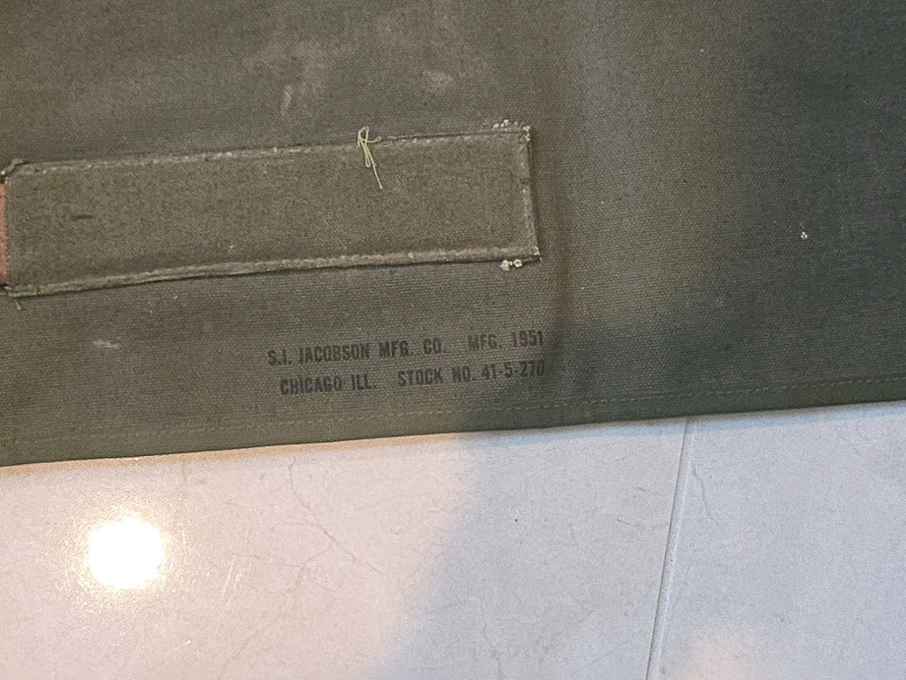 US military U.S. forces 1951 WW2 rarity canvas tool roll case