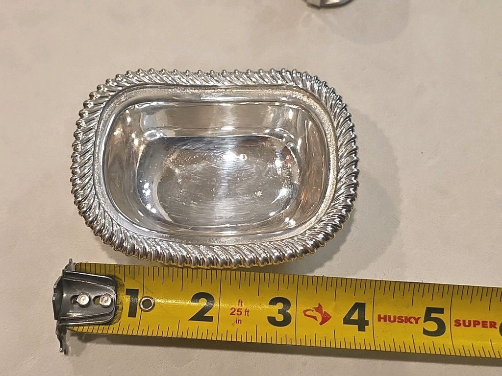 Antique G.R. George Richmond Collins Silverplate Salt Bowl
