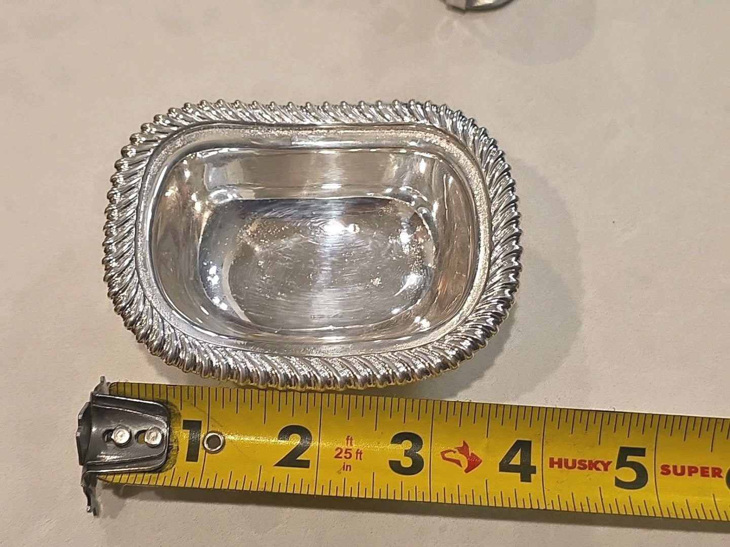 Antique G.R. George Richmond Collins Silverplate Salt Bowl