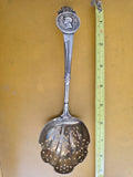 Antique Sterling Silver Gorham Medallion Pierced Berry Ladle