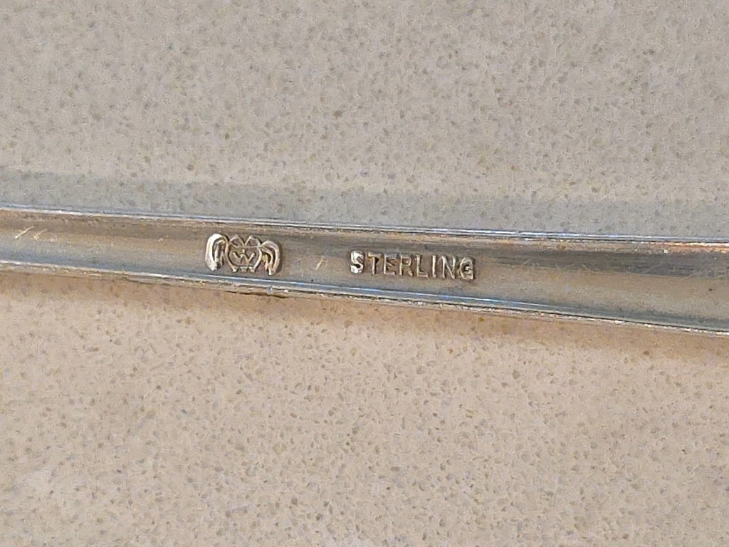 RARE JENNY LIND WEIDLICK STERLING SARDINE FORK AKA BACON FORK