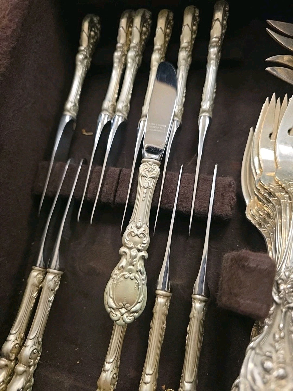 Antique Reed & Barton Francis I 93pcs Silverware 6-Pc Setting Service for 12