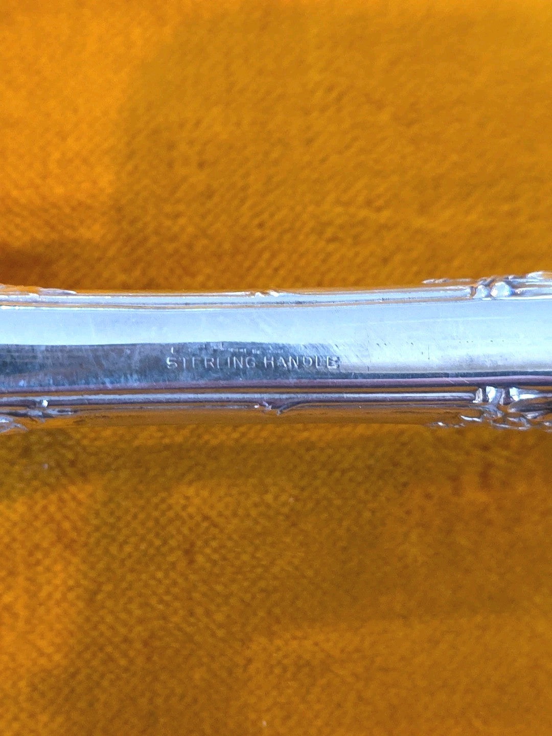 Large Sterling silver Carving Knife & Fork Set With Case