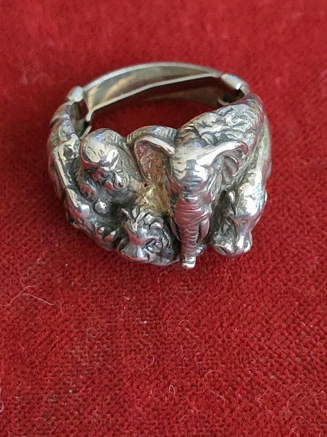 KABANA ANIMAL RING STERLING SILVER SIZE 6.25