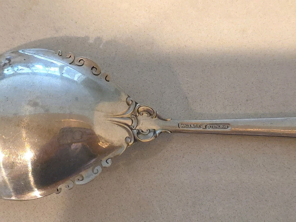 Wallace Grand Baroque Flatware Sugar Spoon 6 1/4" No Mono