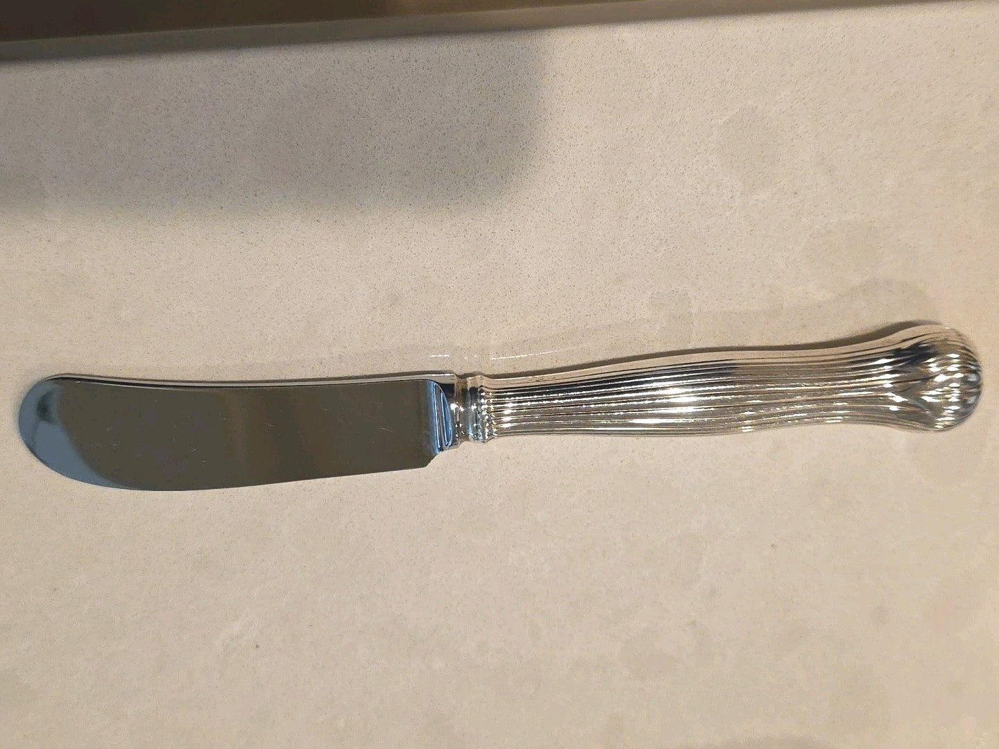 Botanical By Tiffany Sterling Silver Butter Spreader Hollow Handle 6"