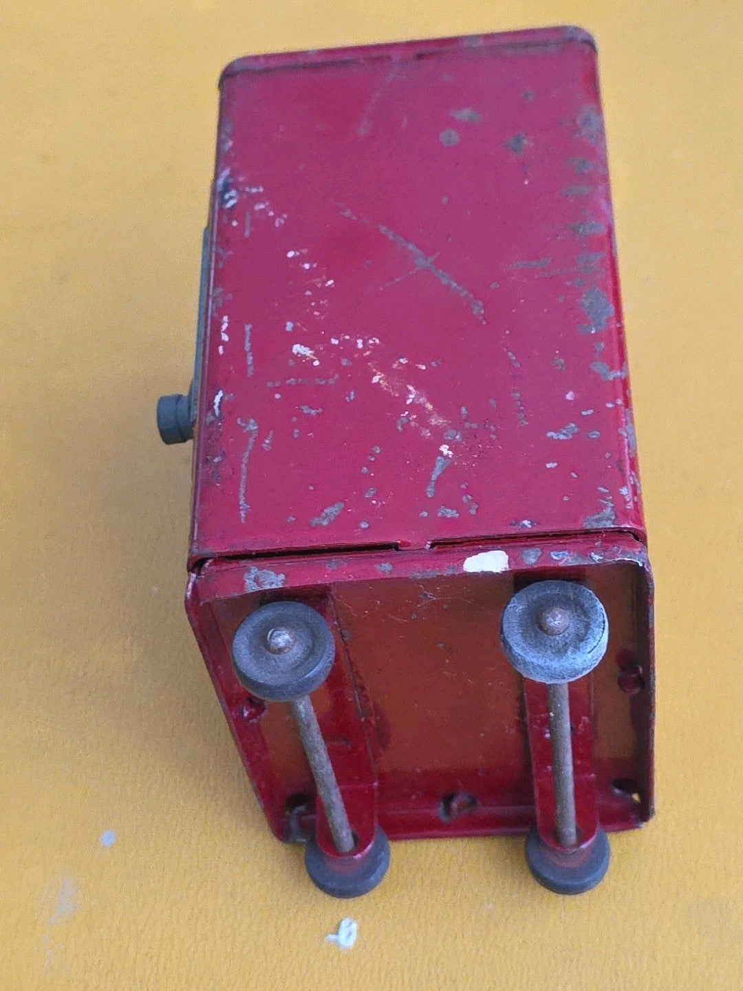 VINTAGE ADVERTISING MARX TOY "THRIFT DIAL SAFE BANK " COMBINATION  LOCK