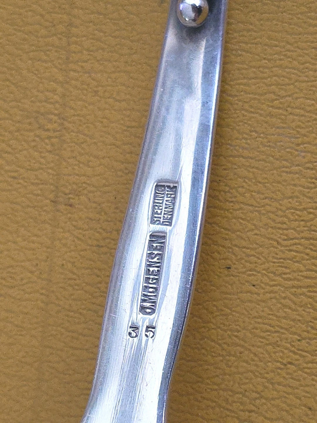 O. Mogensen #35 Sterling Silver 8 3/8" Cold Meat Fork