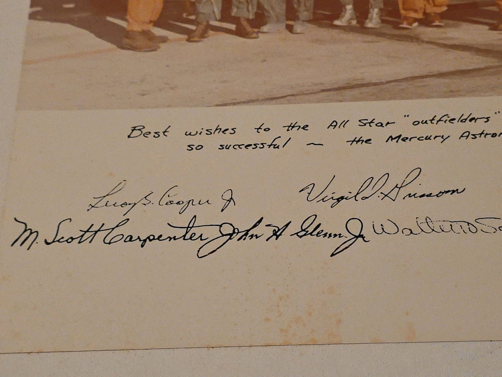 Rare Mercury 7 Astronauts Signed Photo