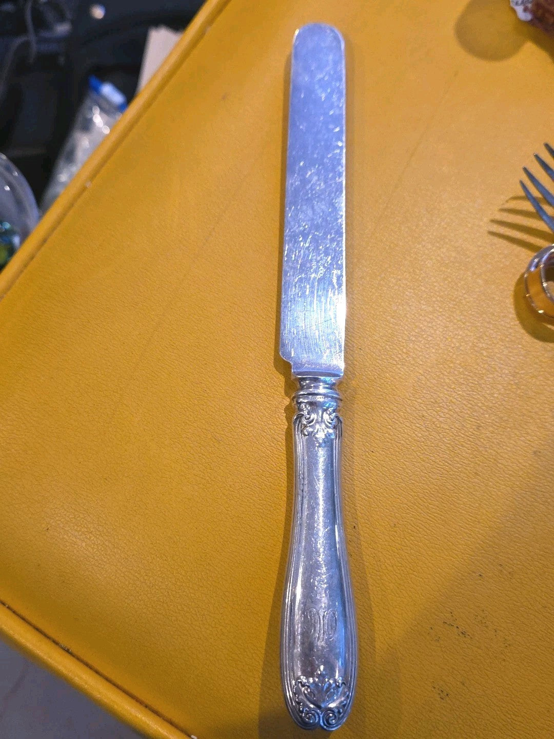 Tiffany & Co. Colonial Sterling Dinner Knife 9 1/4" BLUNT BLADE Mono